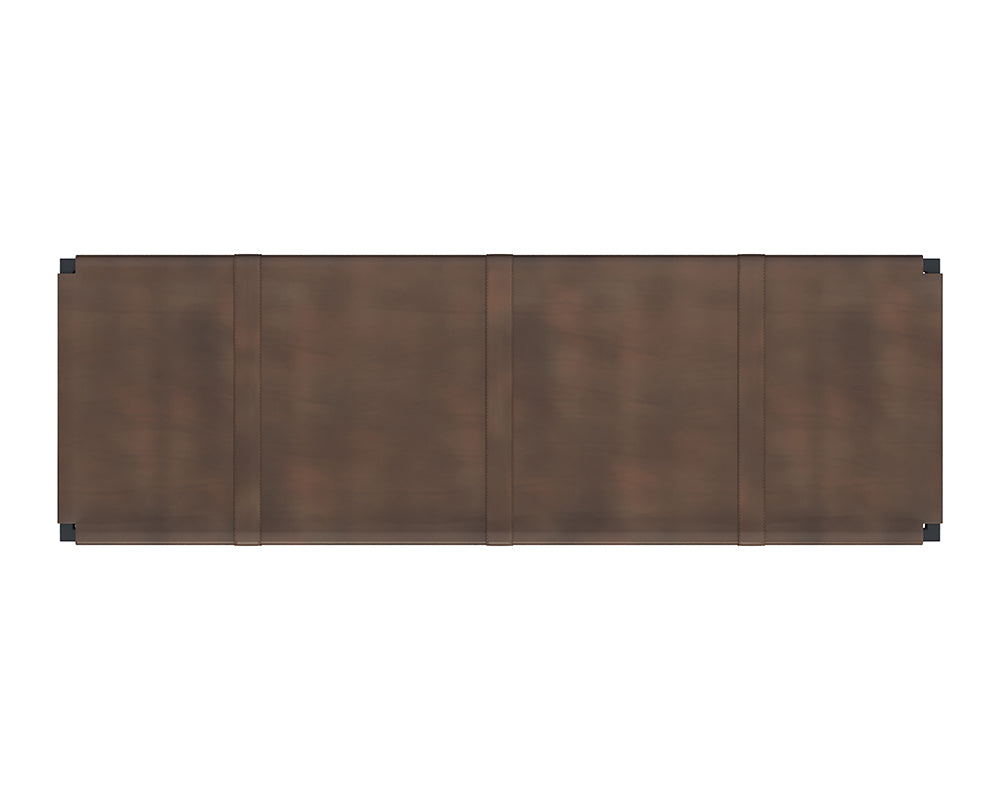 Elon Bench - Vintage Cognac Leather