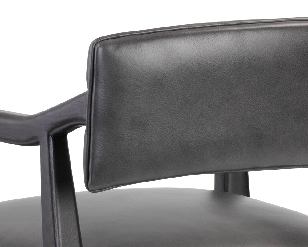 Keagan Counter Stool - Brentwood Charcoal Leather