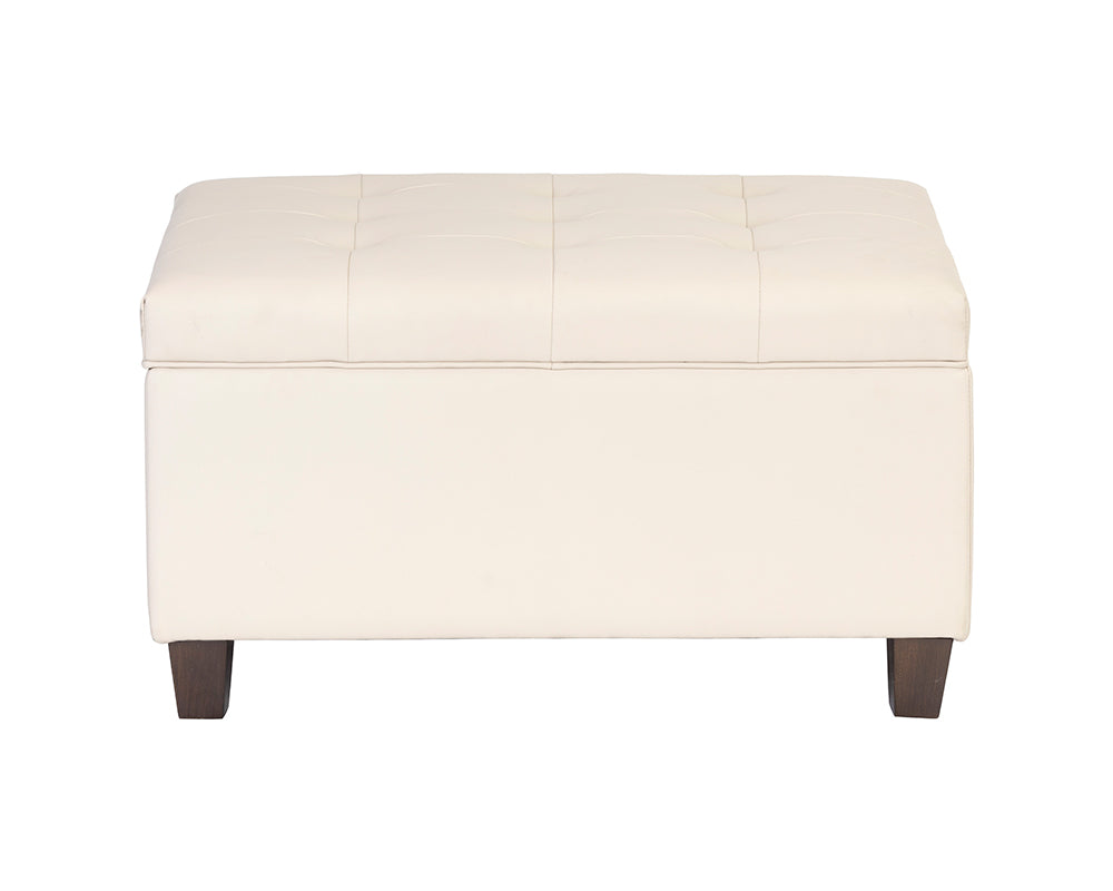 Tucker Storage Ottoman - Dillon Cream