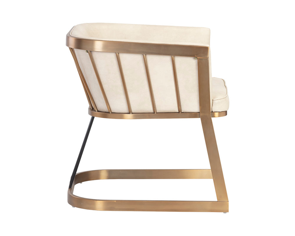 Caily Lounge Chair - Bravo Cream