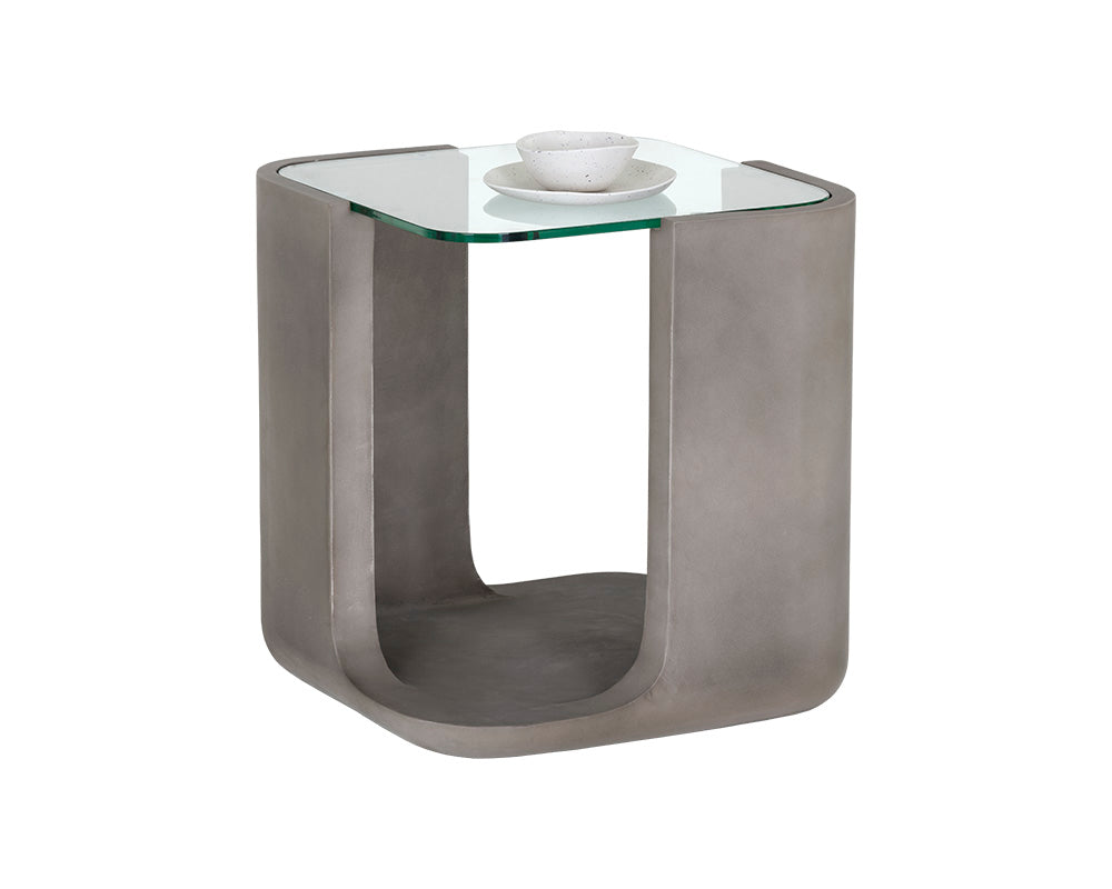 Odis End Table - Grey