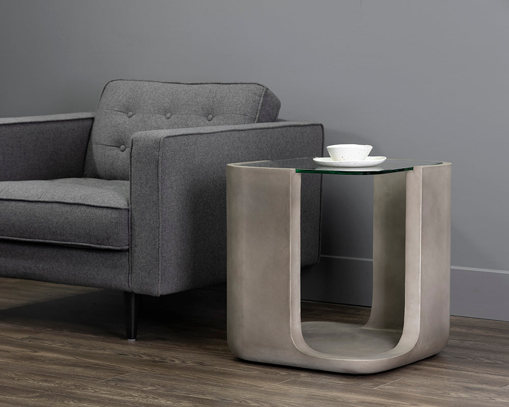 Odis End Table - Grey