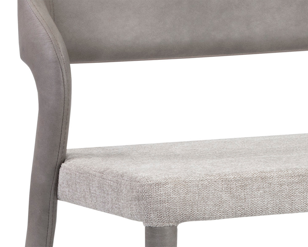 Madura Banquette - Belfast Heather Grey / Bravo Metal