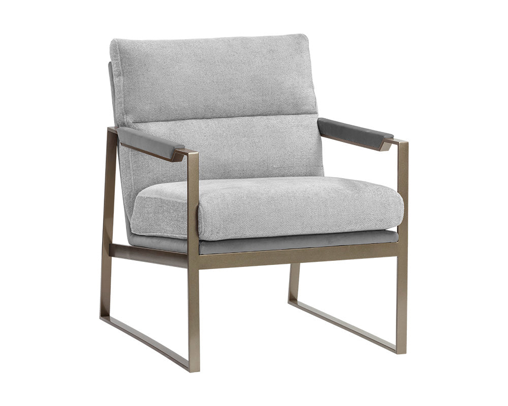 David Lounge Chair - San Remo Winter Cloud / Antonio Charcoal