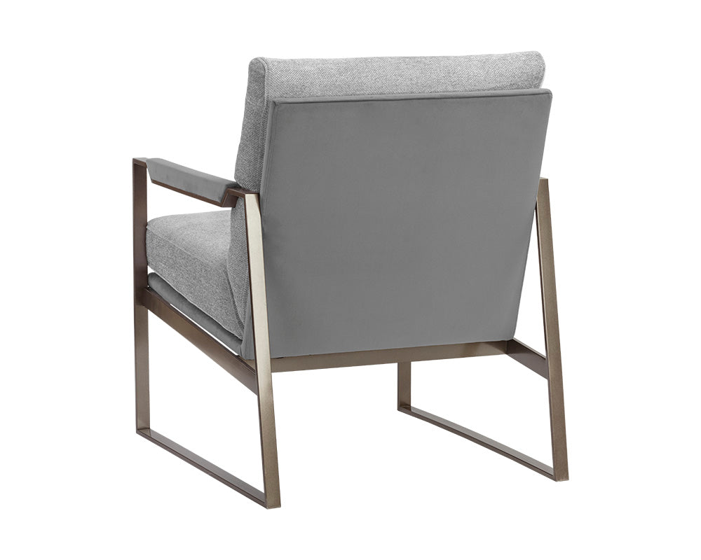 David Lounge Chair - San Remo Winter Cloud / Antonio Charcoal