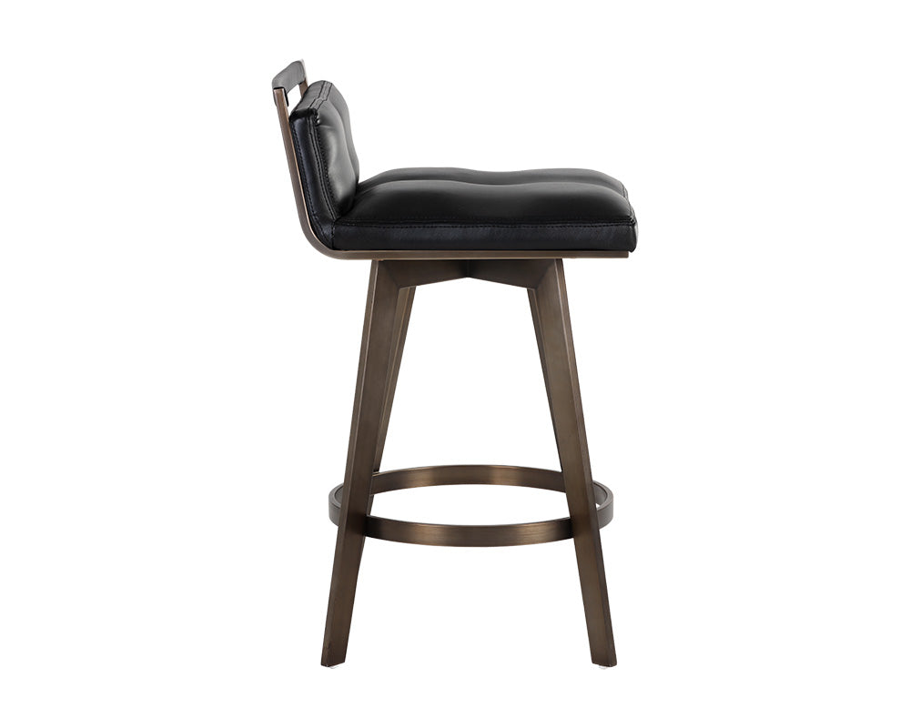 Arizona Swivel Counter Stool - Castillo Black