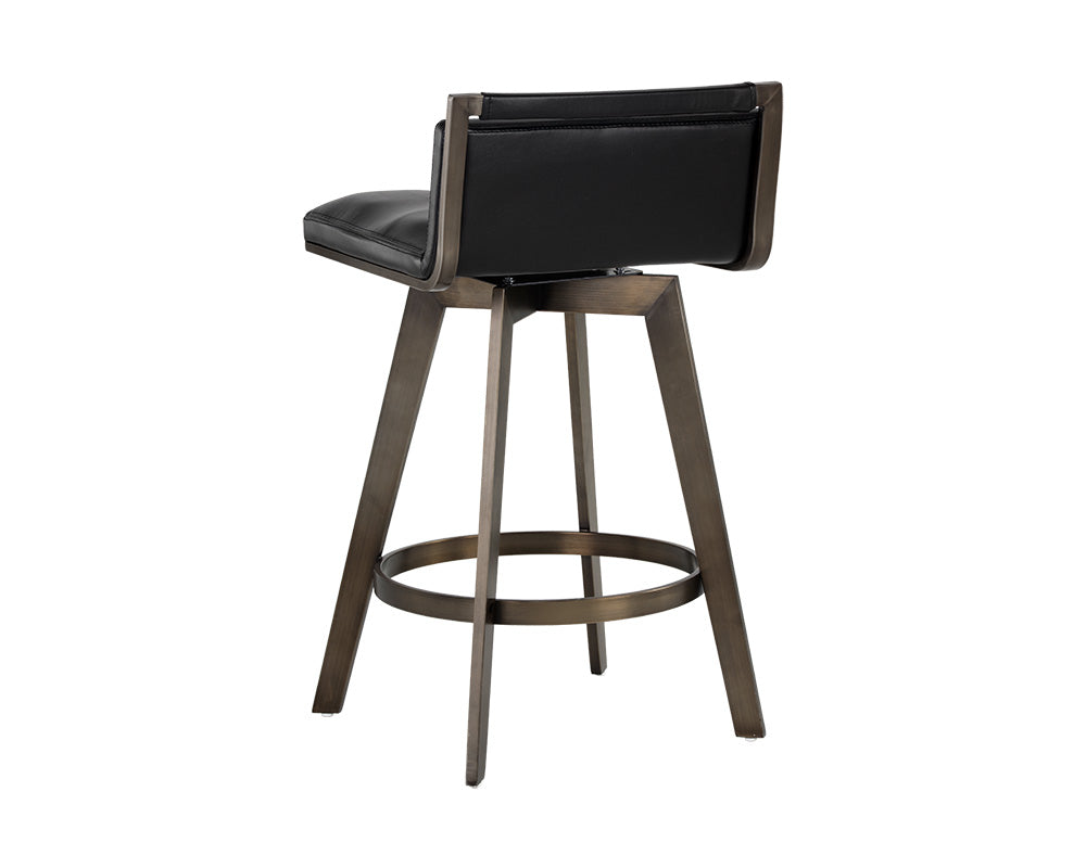 Arizona Swivel Counter Stool - Castillo Black