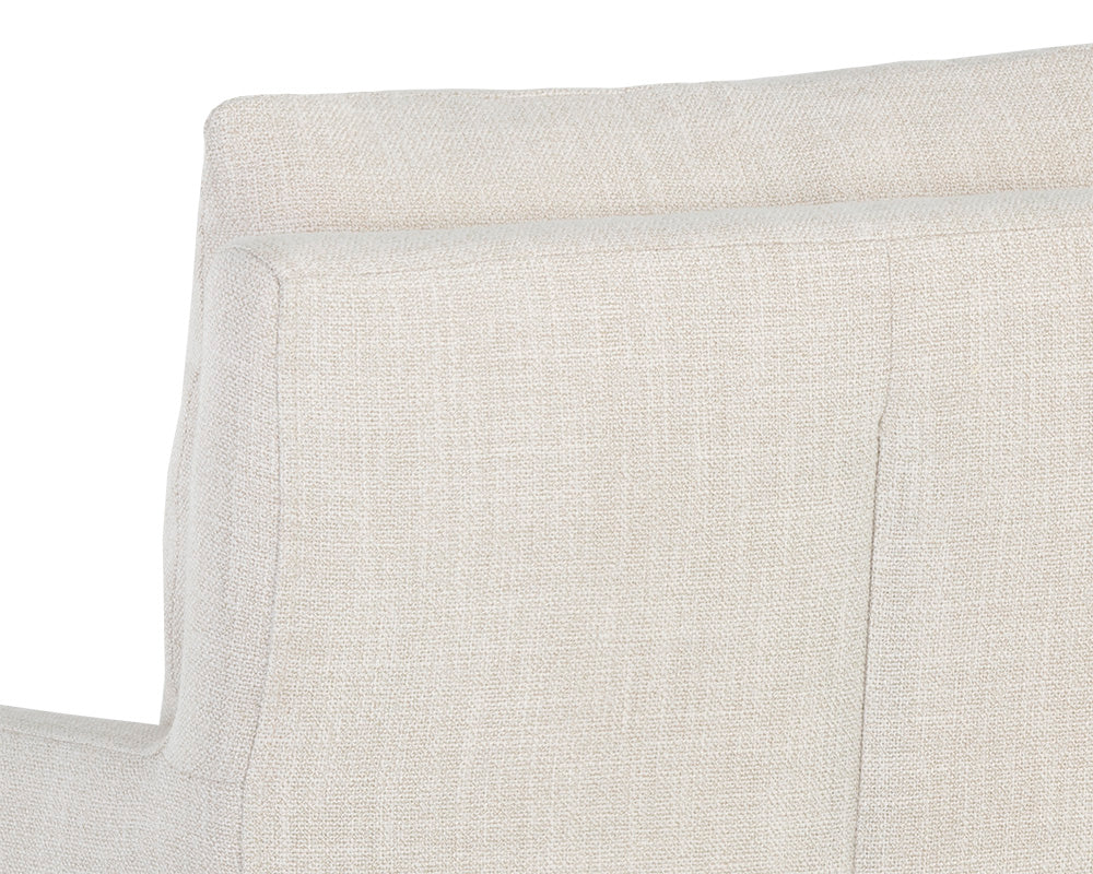 Glenrose Wheeled Dining Armchair - Effie Linen