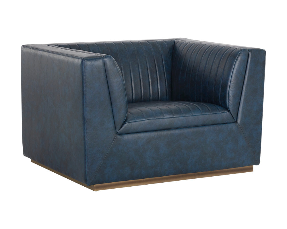 Bradley Armchair - Vintage Blue