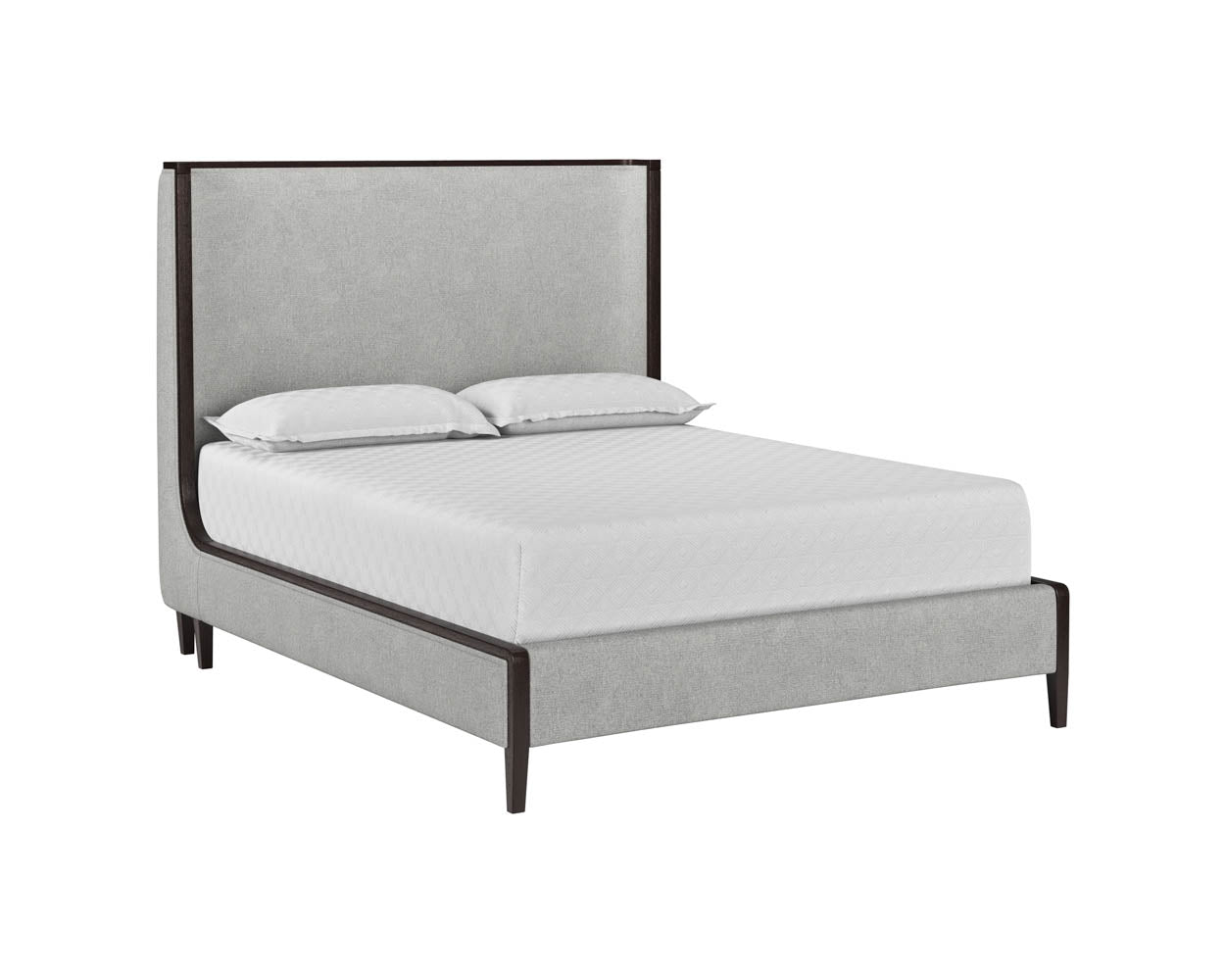 Colette Bed - Queen - Brown - Belfast Heather Grey