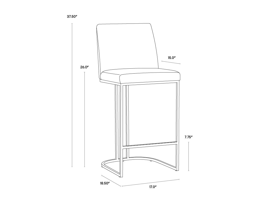 Rayla Counter Stool - Belfast Oyster Shell