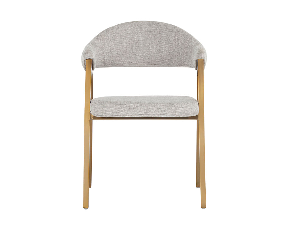 Burgos Dining Armchair - Belfast Heather Grey