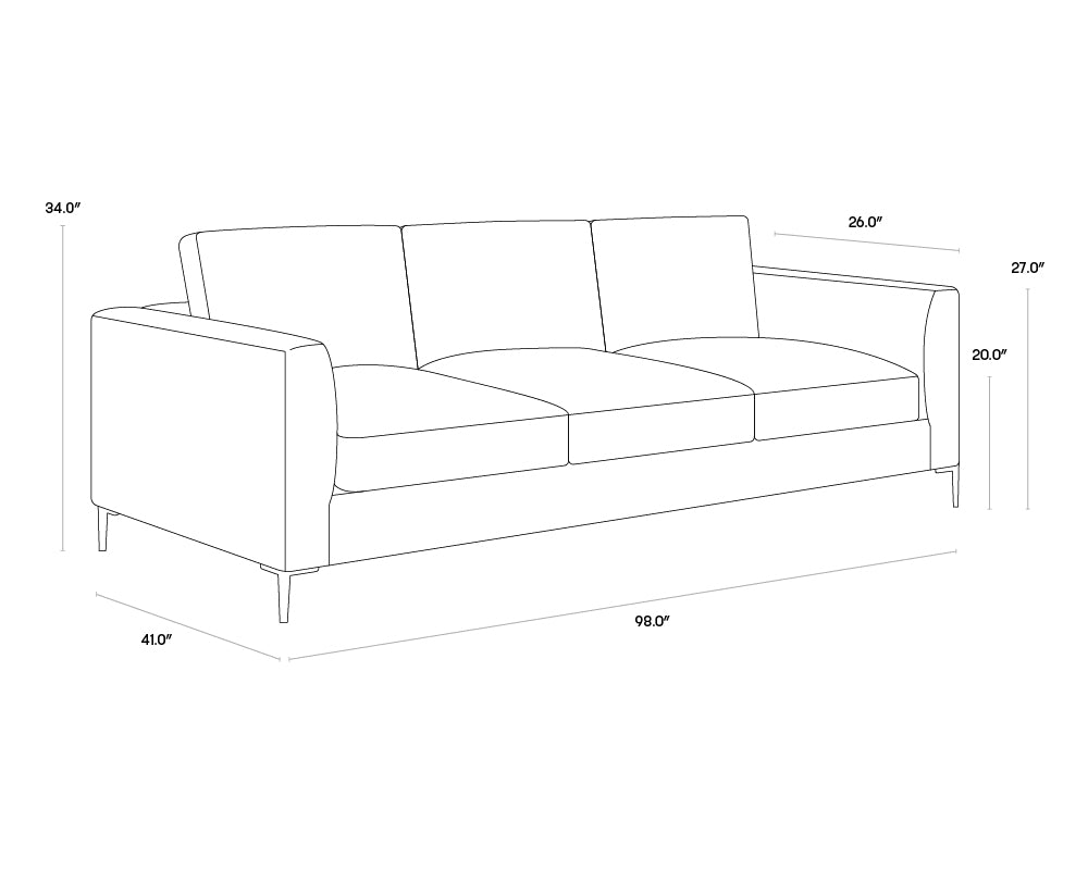 Byward Sofa - Liv Wicker