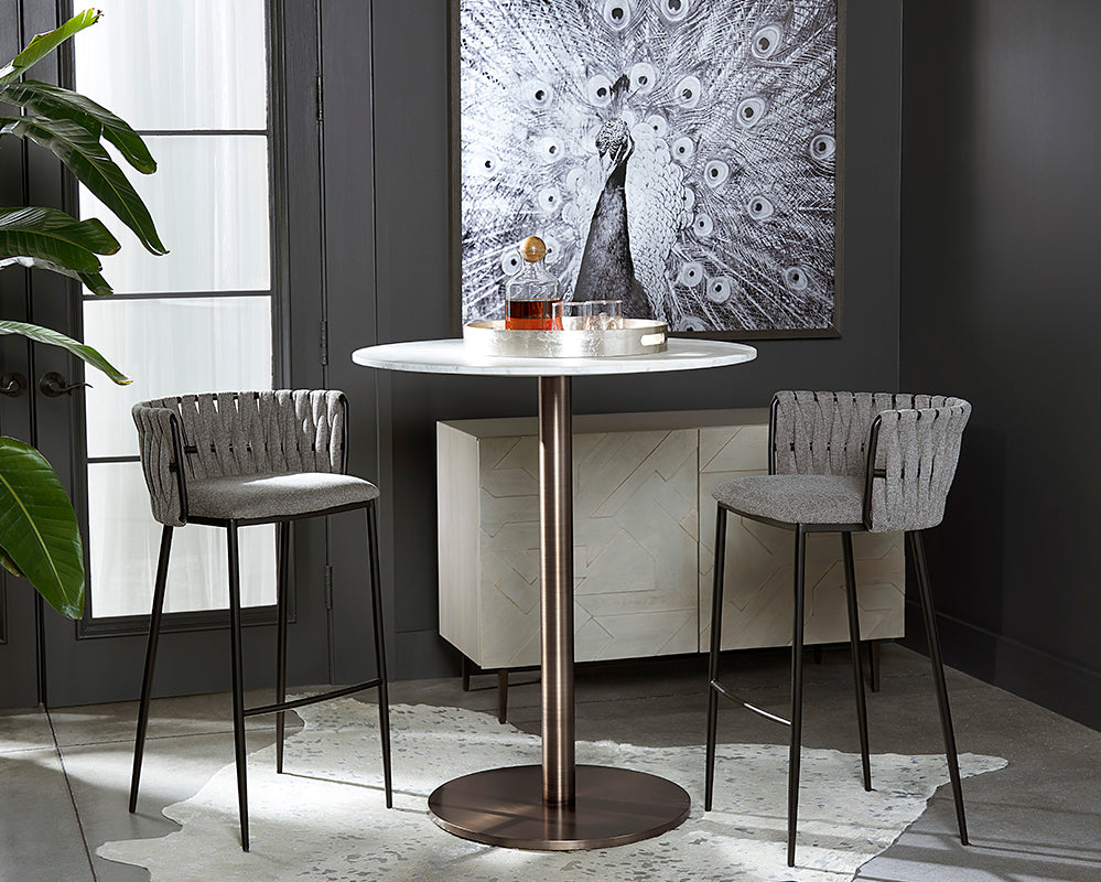 Sarai Barstool - Belfast Heather Grey