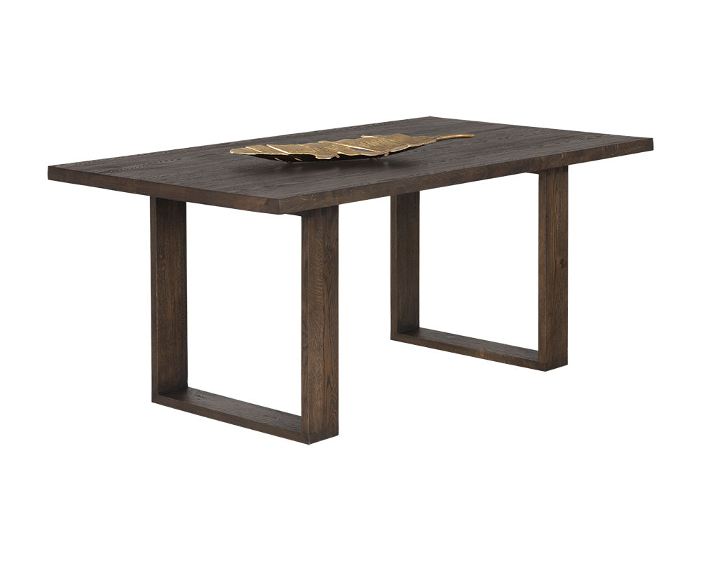 Thanus Dining Table - Brown Oak - 72"