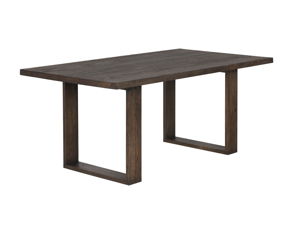 Thanus Dining Table - Brown Oak - 72"