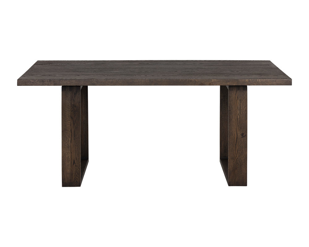 Thanus Dining Table - Brown Oak - 72"