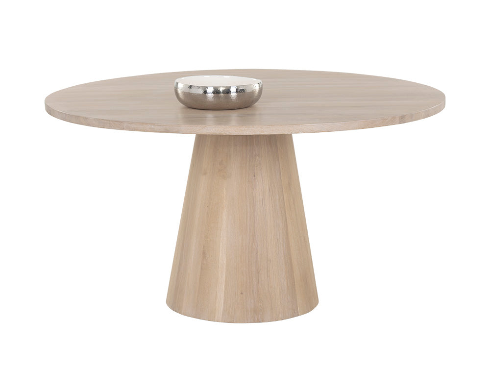 Althea Dining Table - Round - Light Oak - 54"