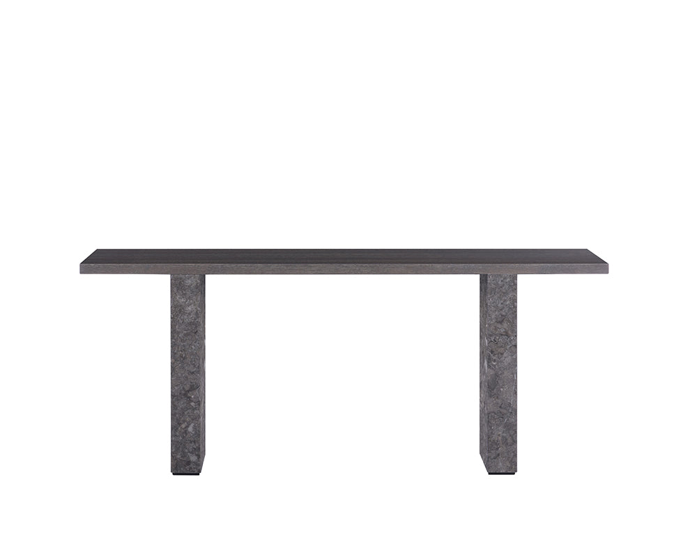 Rebel Console Table - Grey Marble / Charcoal Grey