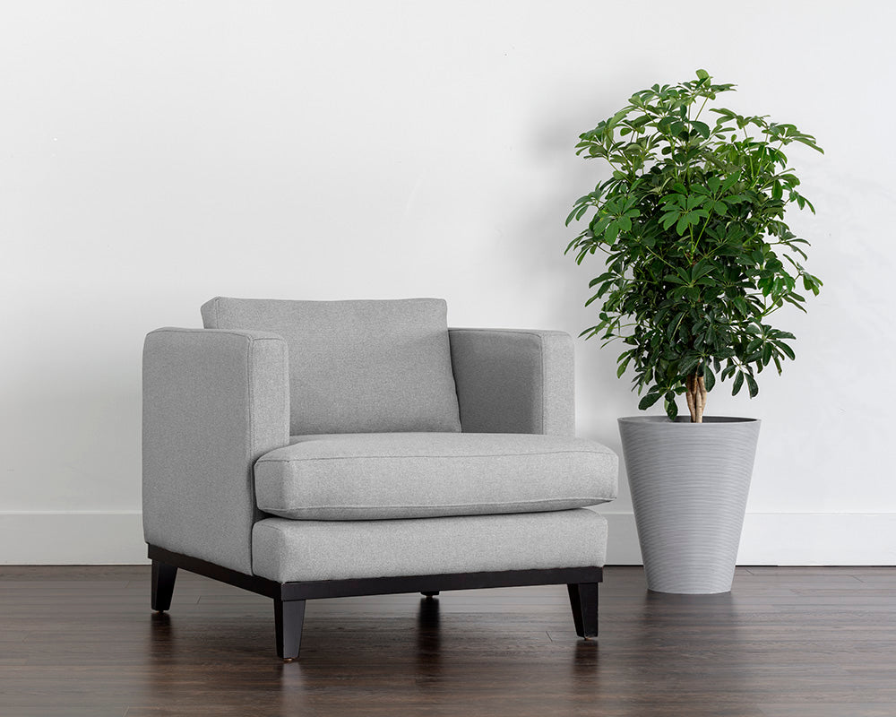 Kaius Armchair - Limelight Silver
