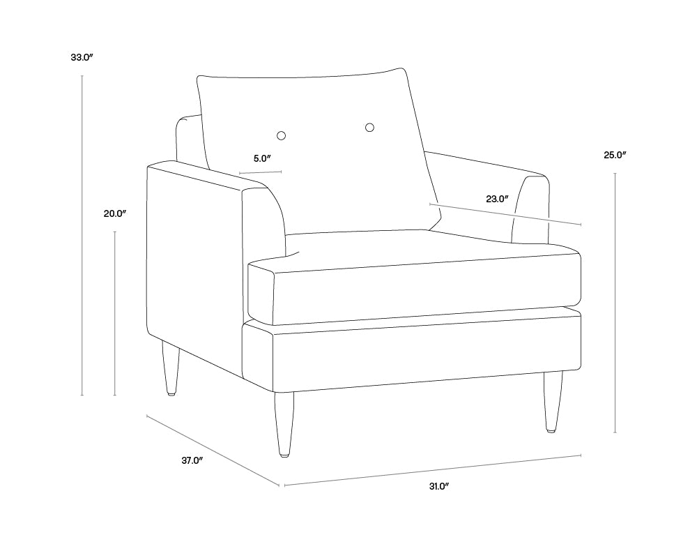 Laurel Armchair - Liv Dove