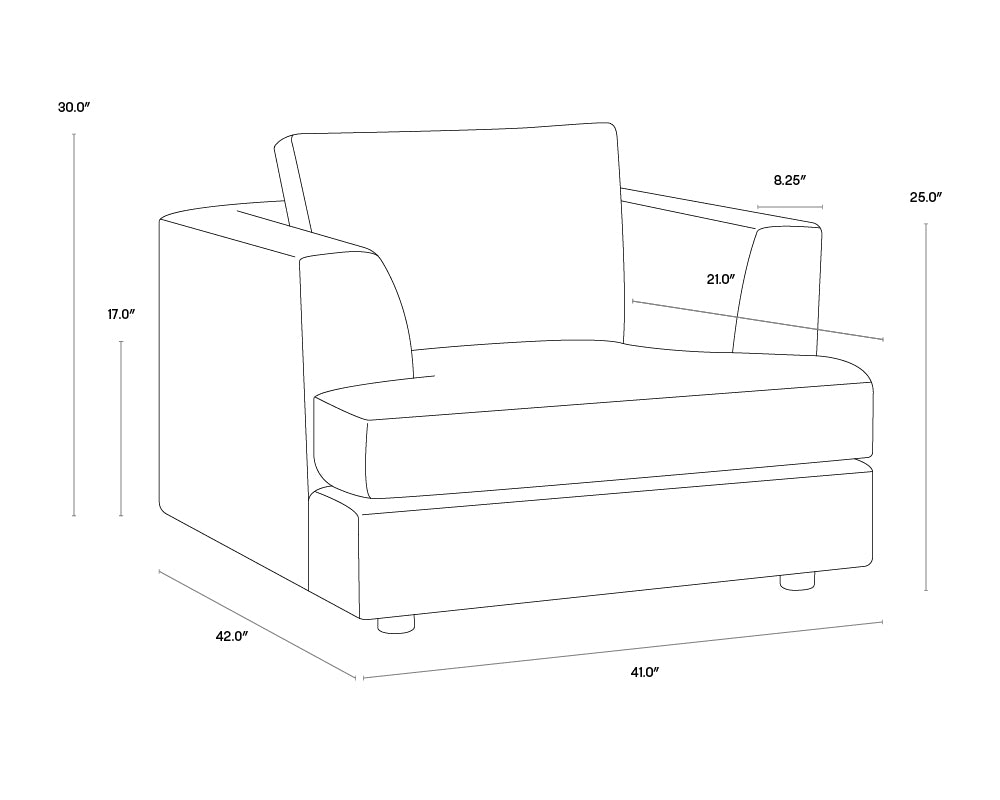 Cascade Armchair - Liv Pearl