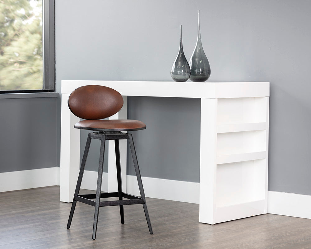 Ember Swivel Counter Stool - Bravo Cognac