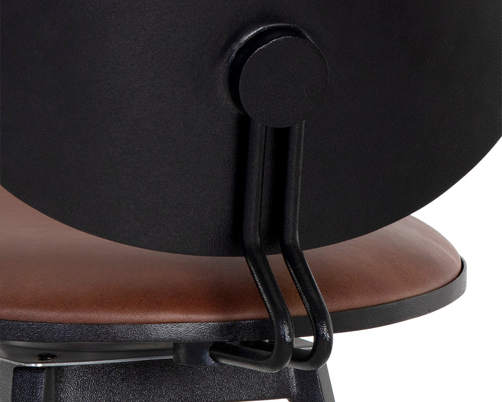 Ember Swivel Counter Stool - Bravo Cognac