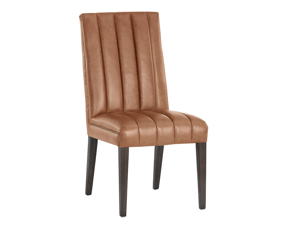 Heath Dining Chair - Marseille Camel Leather