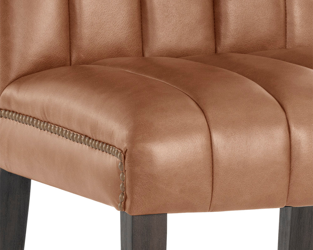 Heath Dining Chair - Marseille Camel Leather
