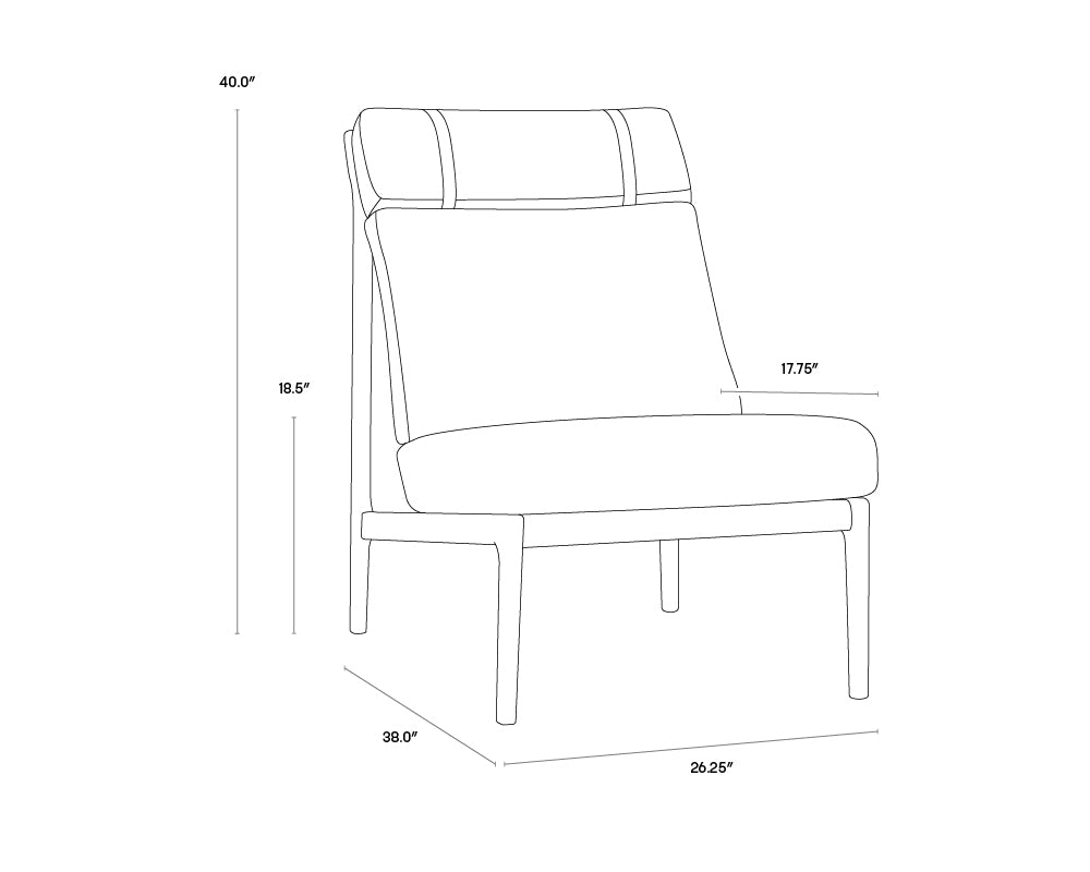 Elanor Lounge Chair - Altro Cappuccino