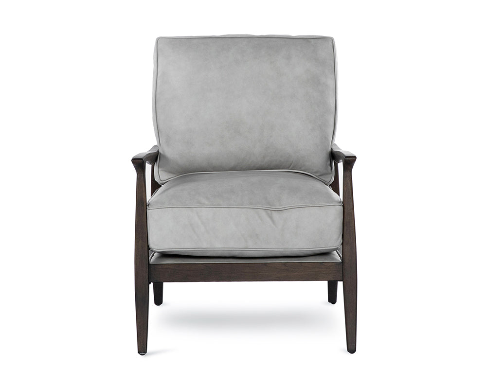 Fedele Lounge Chair - Saloon Light Grey Leather