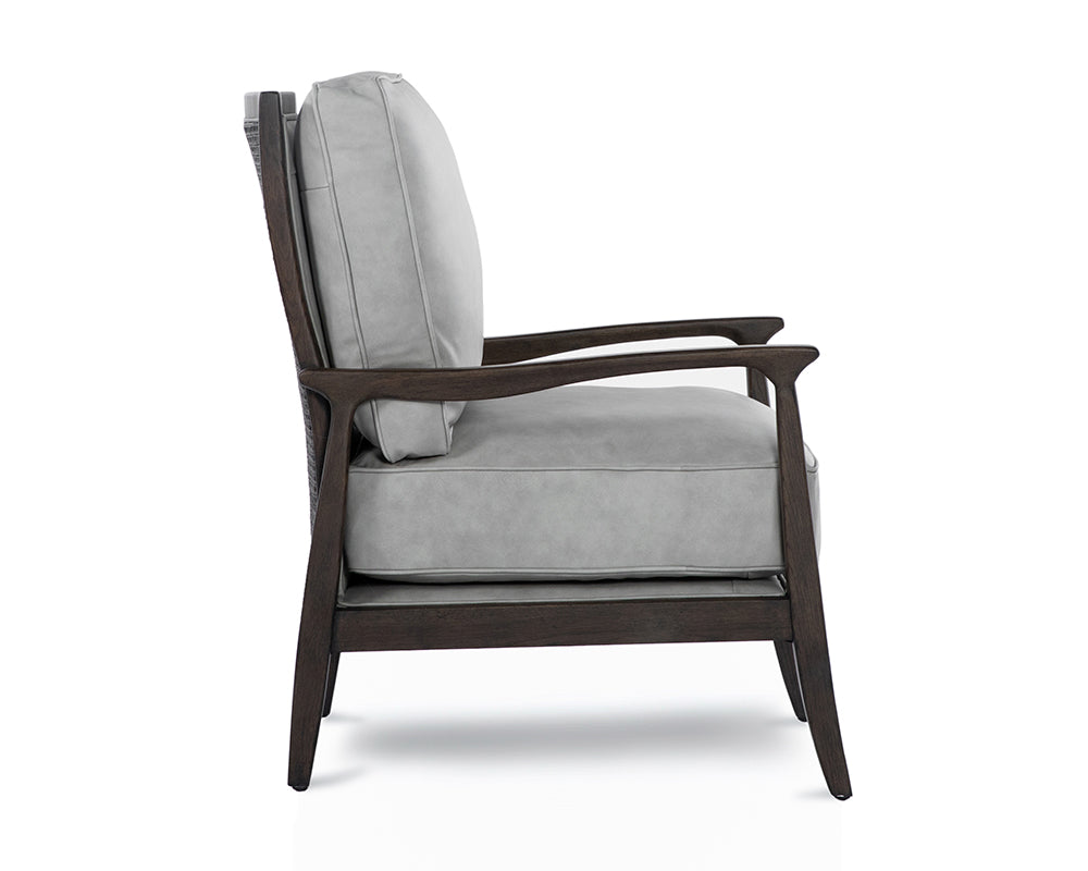Fedele Lounge Chair - Saloon Light Grey Leather