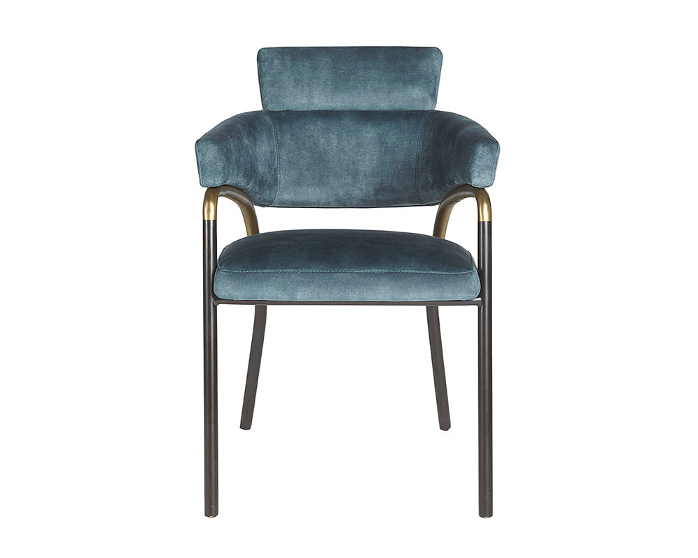 Sharqui Dining Armchair - Nono Petrol