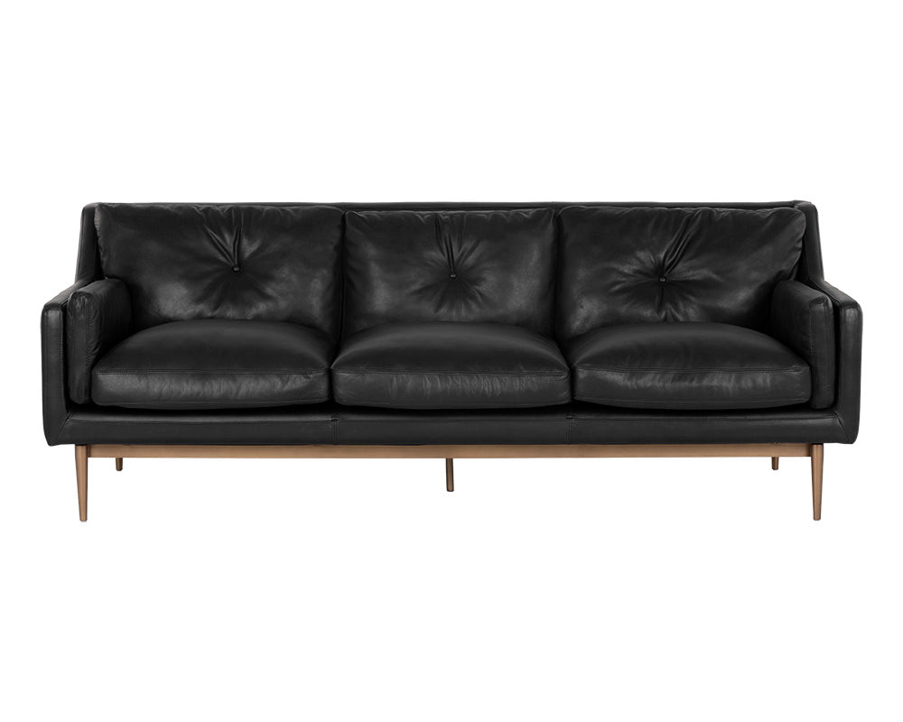 Benton Sofa - Behike Ebony Leather