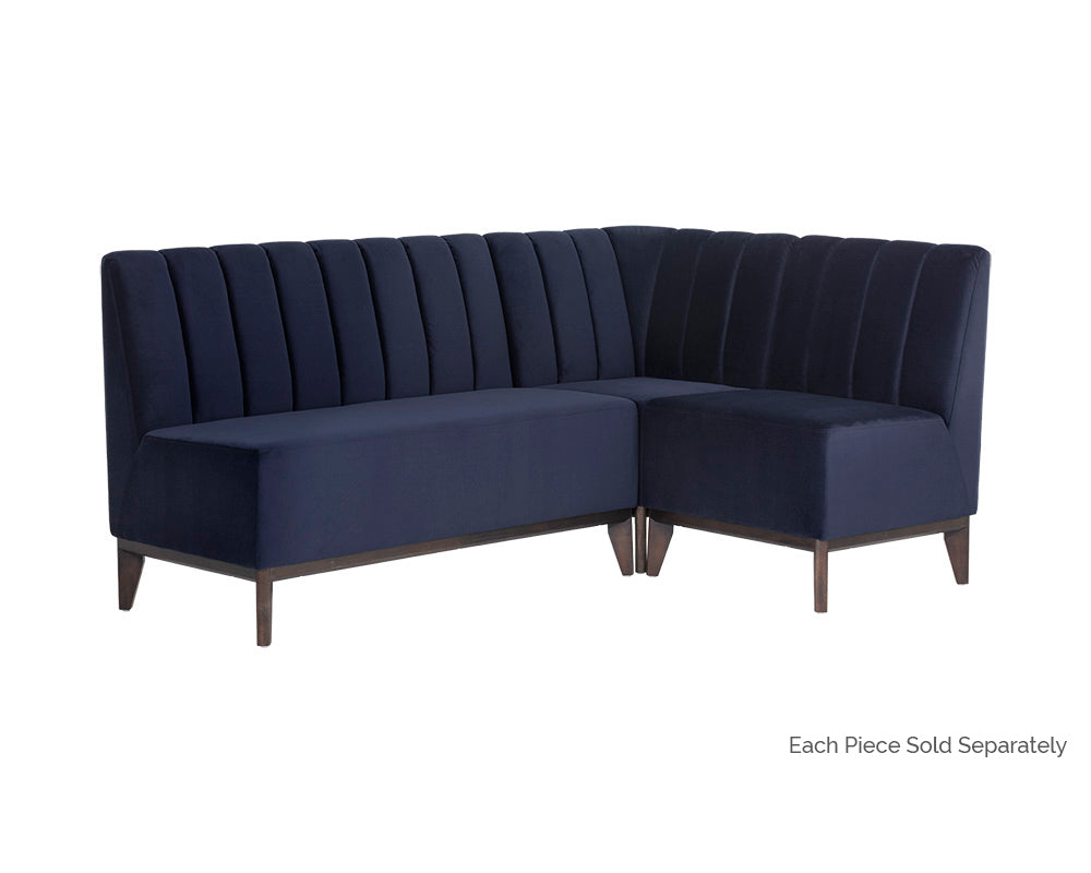 Kosovo Modular Banquette - Single Seat - Abbington Navy