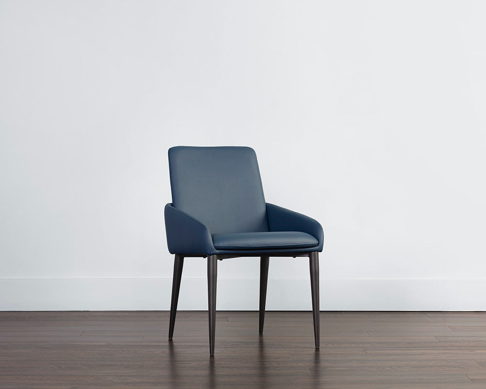 Carlo Dining Armchair - Black - Dillon Thunder