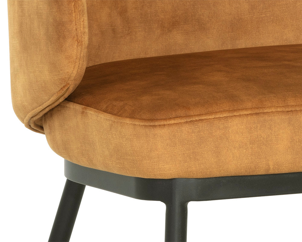 Echo Lounge Chair - Black - Nono Tapenade Gold