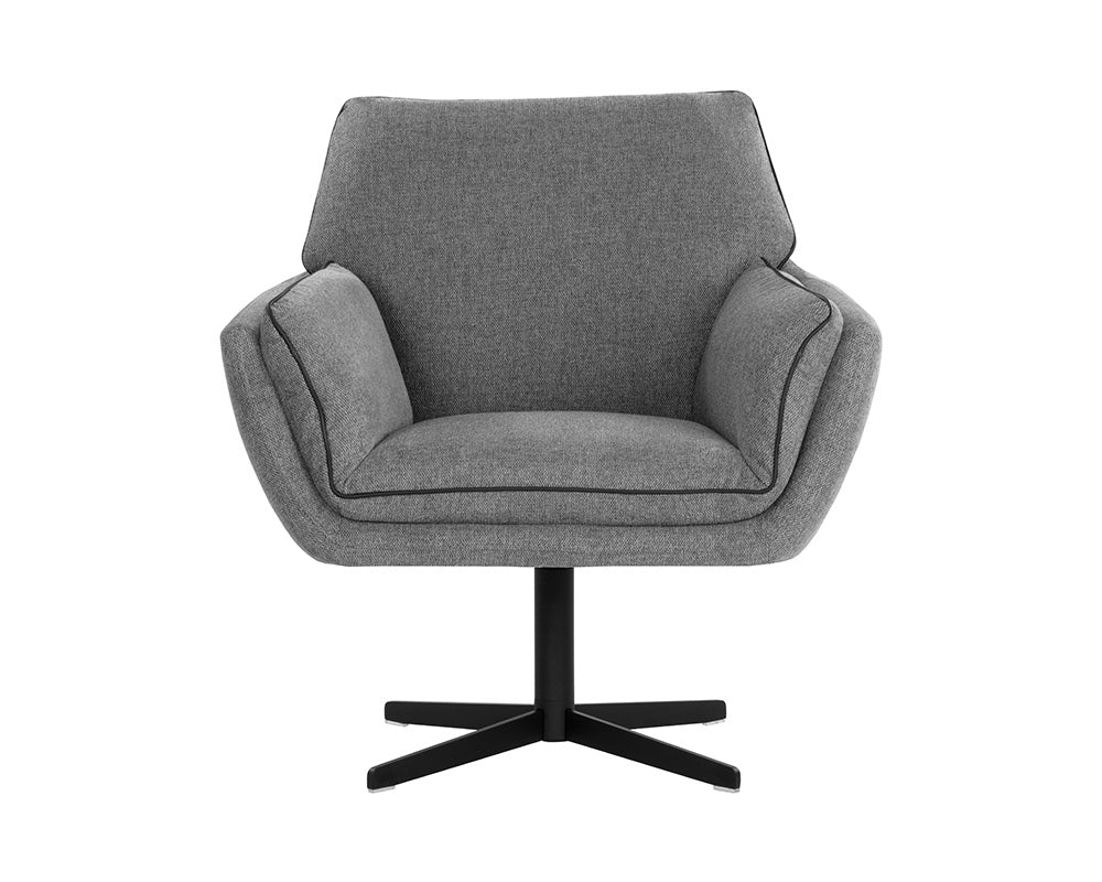 Florelle Swivel Lounge Chair - Belfast Koala Grey