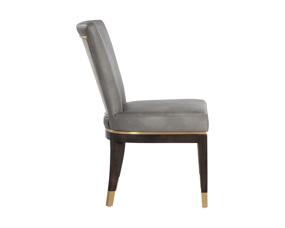 Alister Dining Chair - Bravo Metal / Polo Club Stone