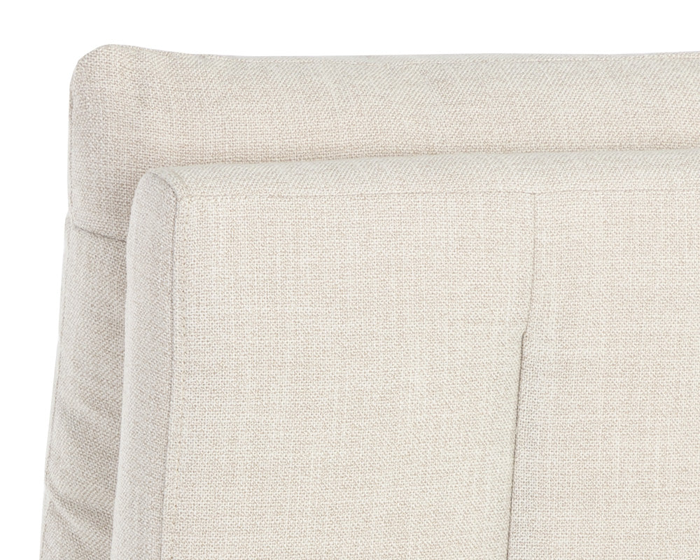 Glenrose Wheeled Dining Chair - Effie Linen
