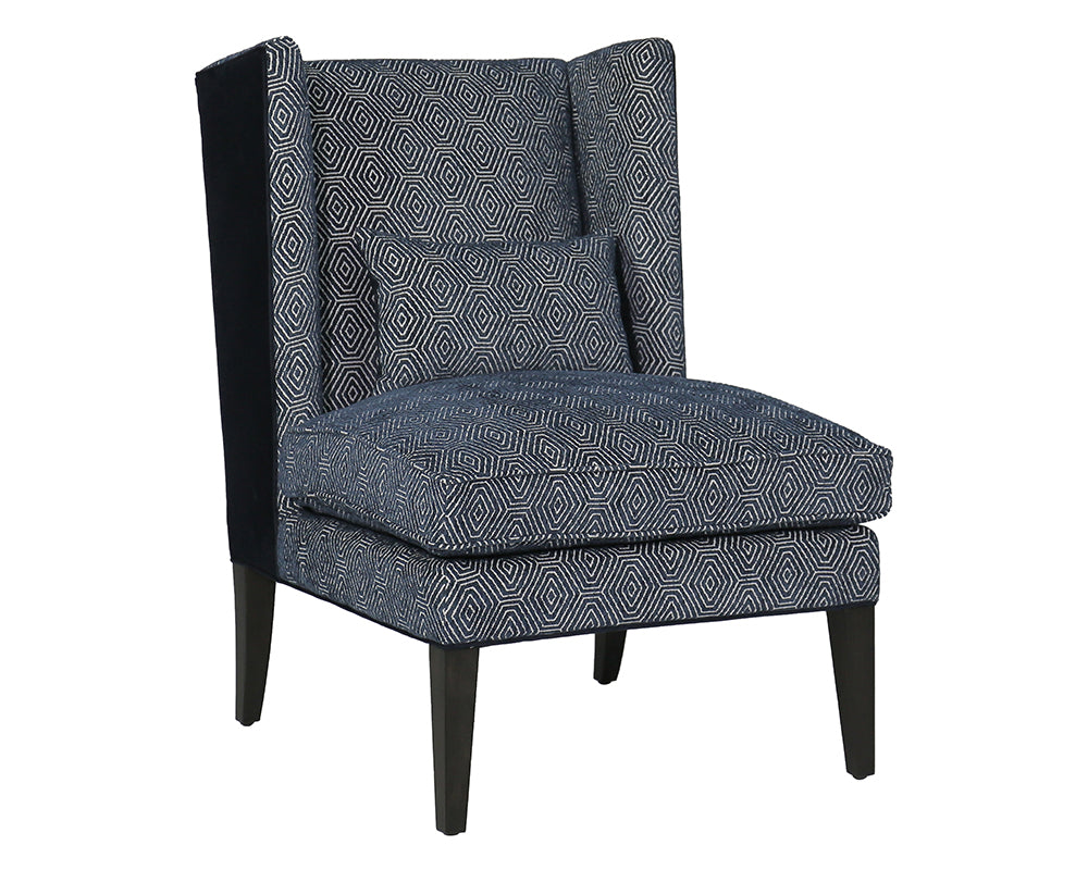 Kenzo Lounge Chair - Fuego Navy / Abbington Navy