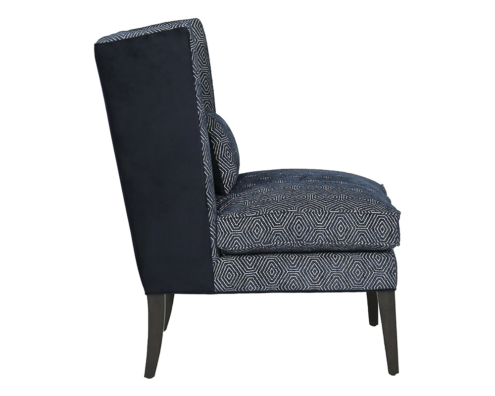 Kenzo Lounge Chair - Fuego Navy / Abbington Navy