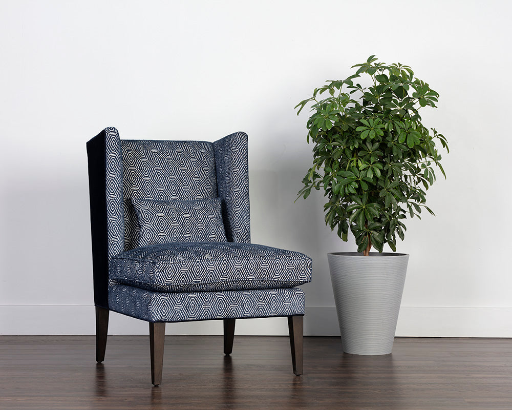Kenzo Lounge Chair - Fuego Navy / Abbington Navy
