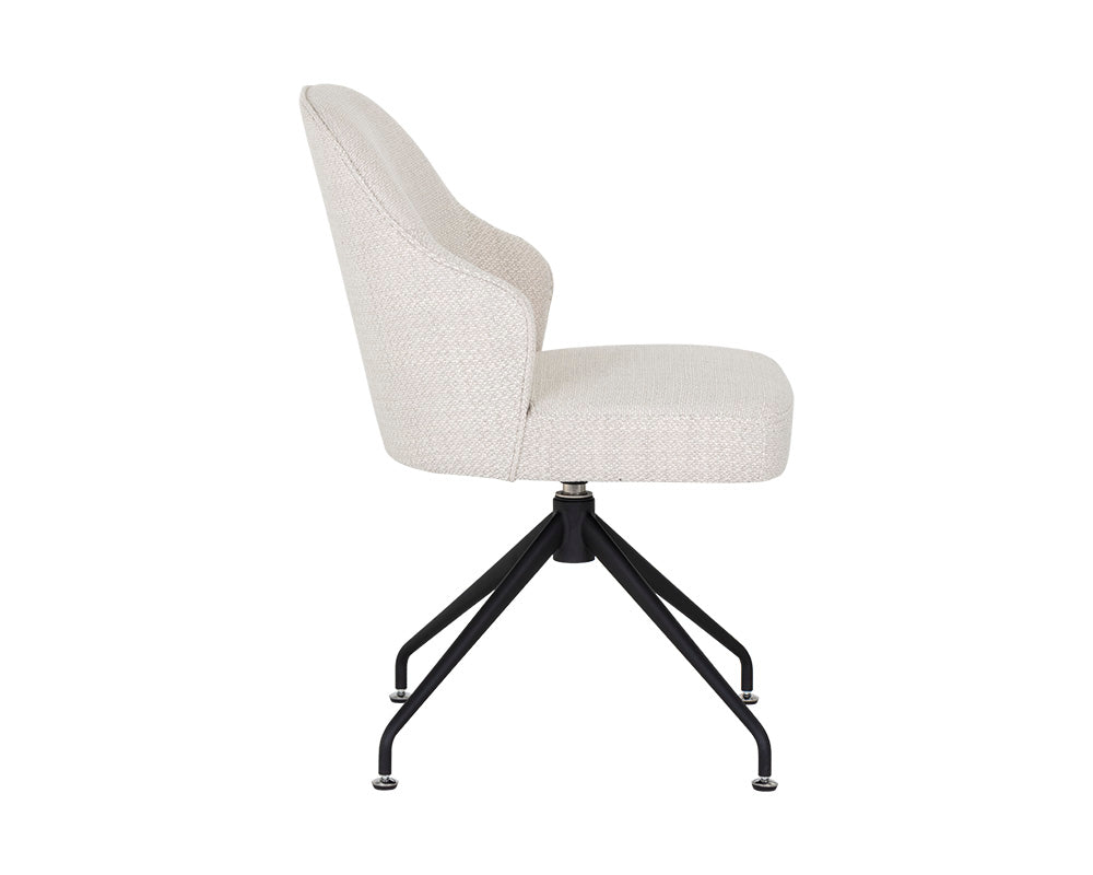 Bretta Swivel Dining Chair - Moto Stucco