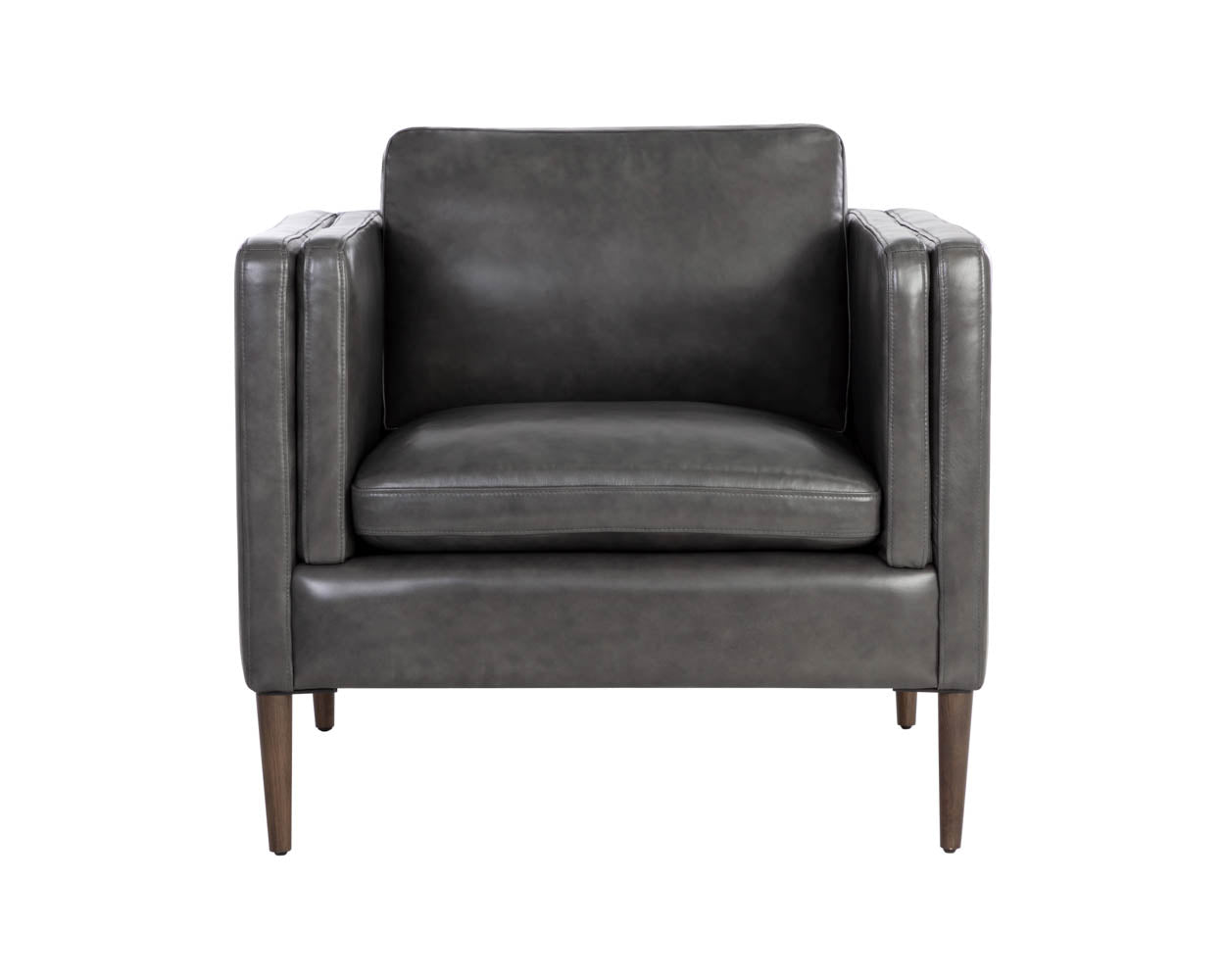 Richmond Armchair - Brentwood Charcoal Leather