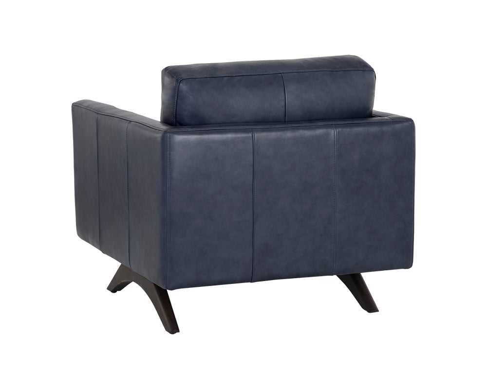 Rogers Armchair - Cortina Ink Leather