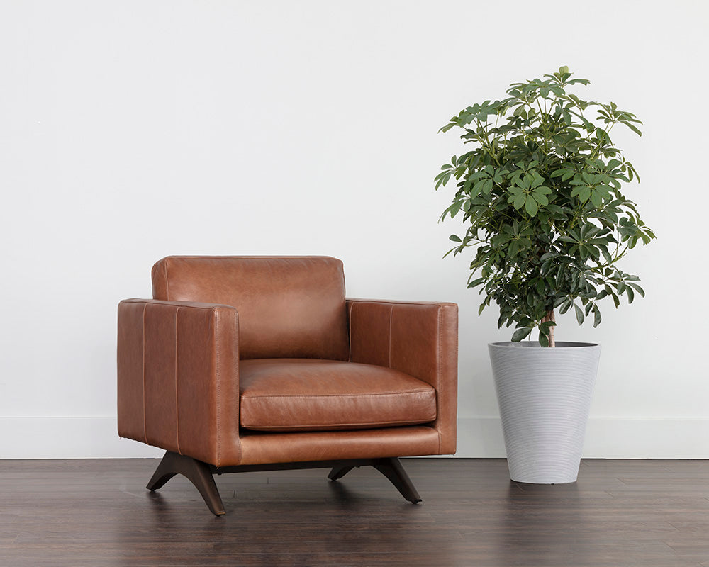 Rogers Armchair - Shalimar Tobacco Leather