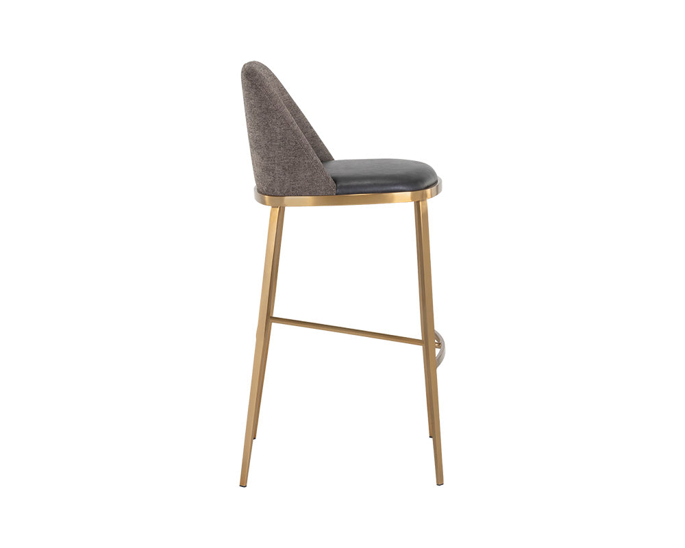 Dover Barstool - Bravo Portabella / Sparrow Grey