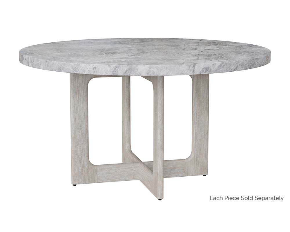 Cypher Dining Table Top - Marble Look - Grey - 55"